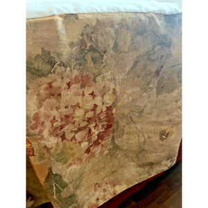 Vintage Floral cotton blend QUEEN Dust Ruffle Bed Skirt